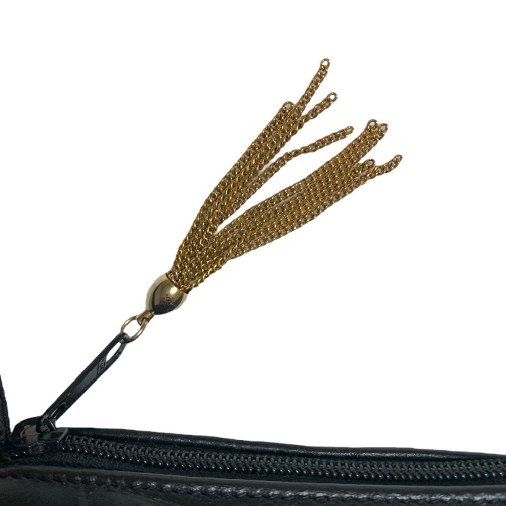 🆕 Vintage Black Leather Alligator Look Fashion Shoulder Bag Crossbody Purse - Picture 4 of 9